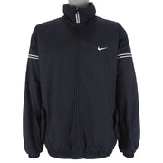 Nike - Black Embroidered Zip-Up Jacket Large Vintage Retro