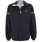 Nike - Black Embroidered Zip-Up Jacket Large Vintage Retro