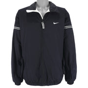Nike - Black Embroidered Zip-Up Jacket Large Vintage Retro