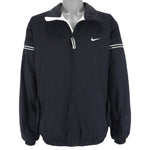 Nike - Black Embroidered Zip-Up Jacket Large Vintage Retro