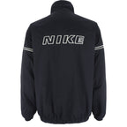 Nike - Black Embroidered Zip-Up Jacket Large Vintage Retro