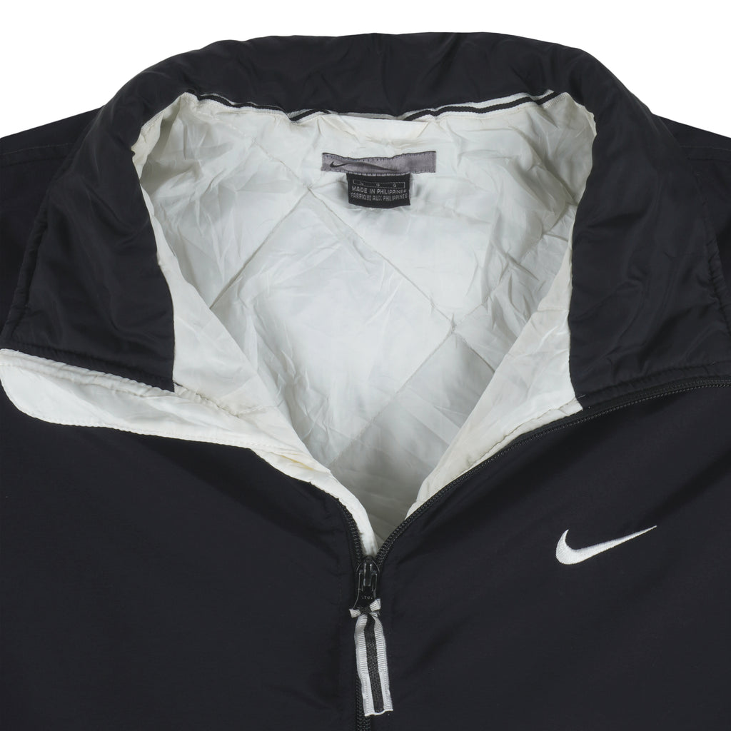 Nike - Black Embroidered Zip-Up Jacket Large Vintage Retro