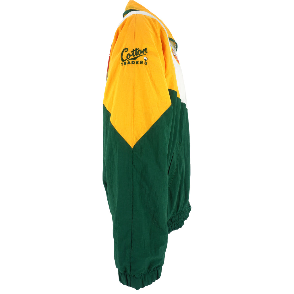 Vintage - Green Lion Lager Zip-Up Windbreaker 1990s Large Vintage Retro