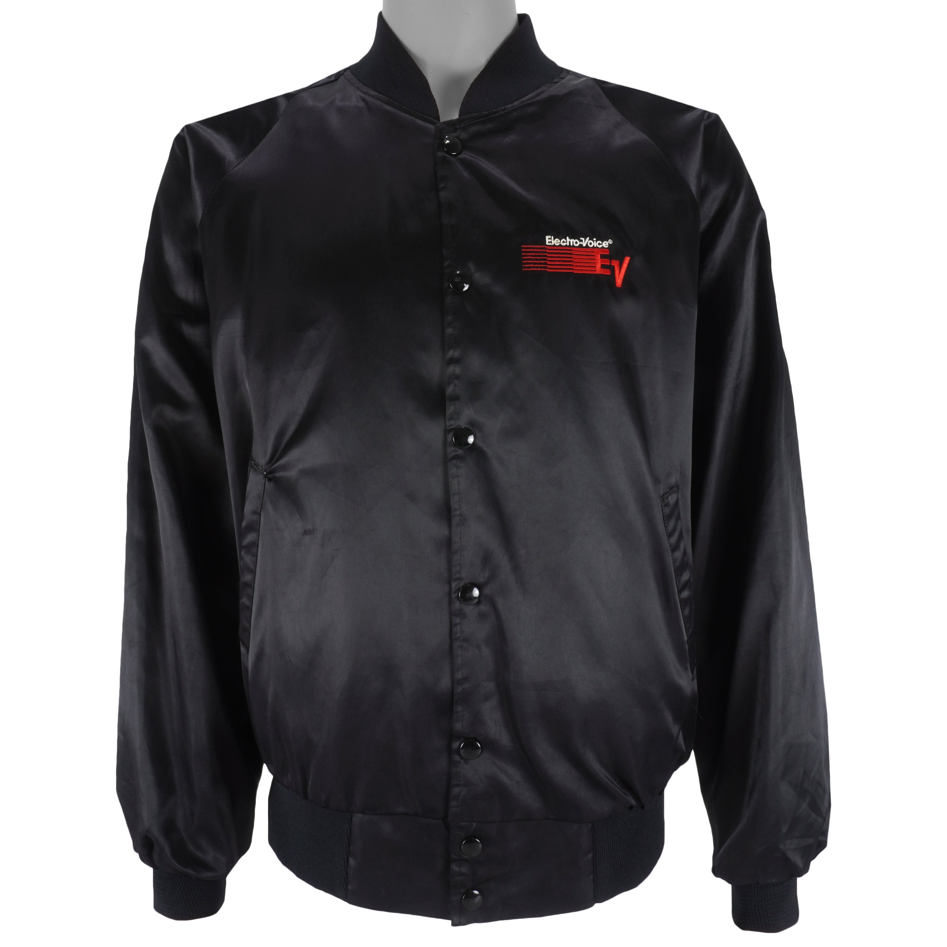 Vintage - Electro-Voice Button-Up Satin Jacket 1990s Large Vintage Retro