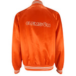 NCAA - Orange Clemson Tigers Satin Jacket 1990s Large Vintage Retro College