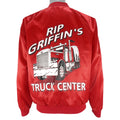Vintage - Rip Griffins Truck Center Button-Up Satin Jacket 1990s Large Vintage Retro