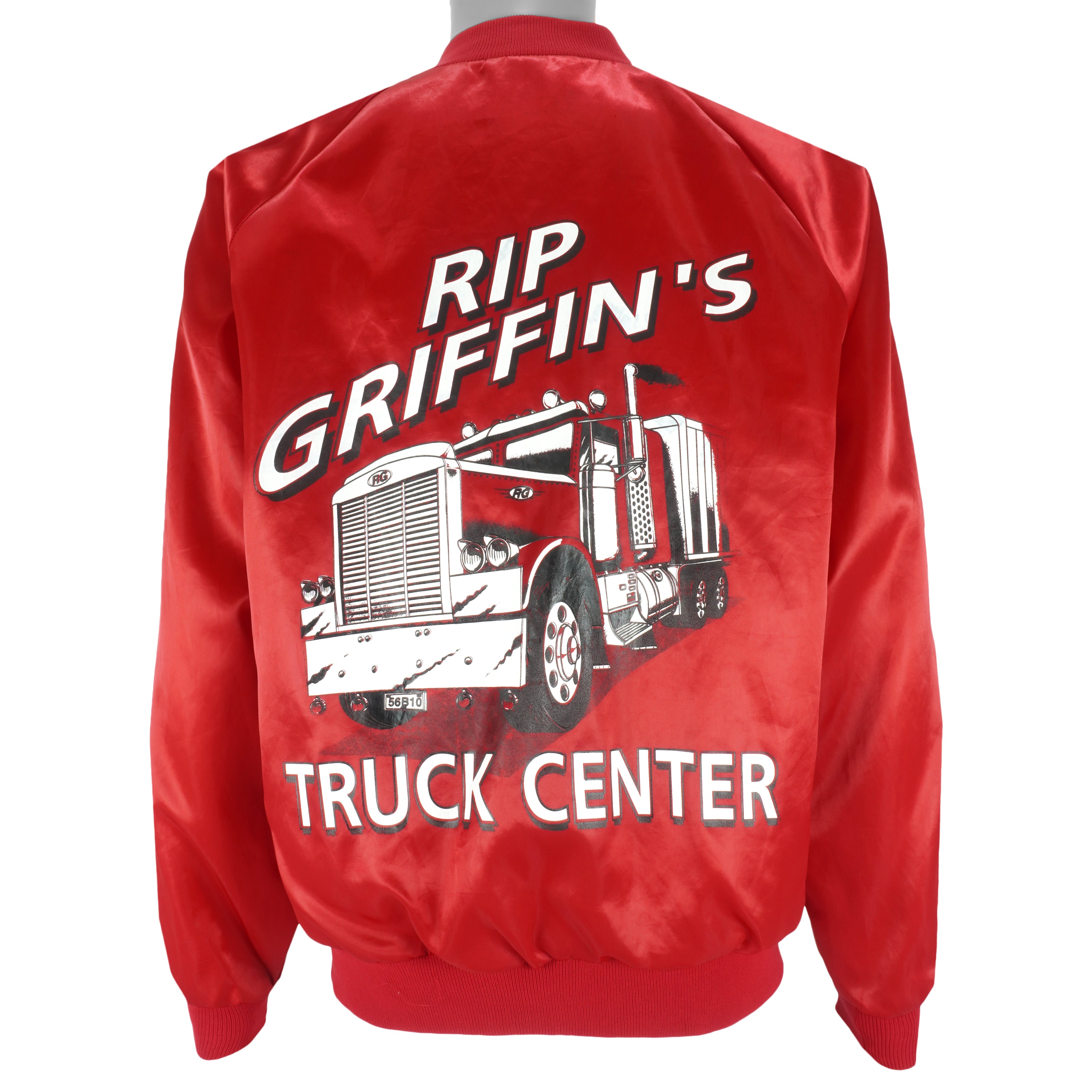 Vintage - Rip Griffins Truck Center Button-Up Satin Jacket 1990s Large Vintage Retro