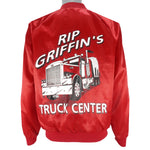 Vintage - Rip Griffins Truck Center Button-Up Satin Jacket 1990s Large Vintage Retro