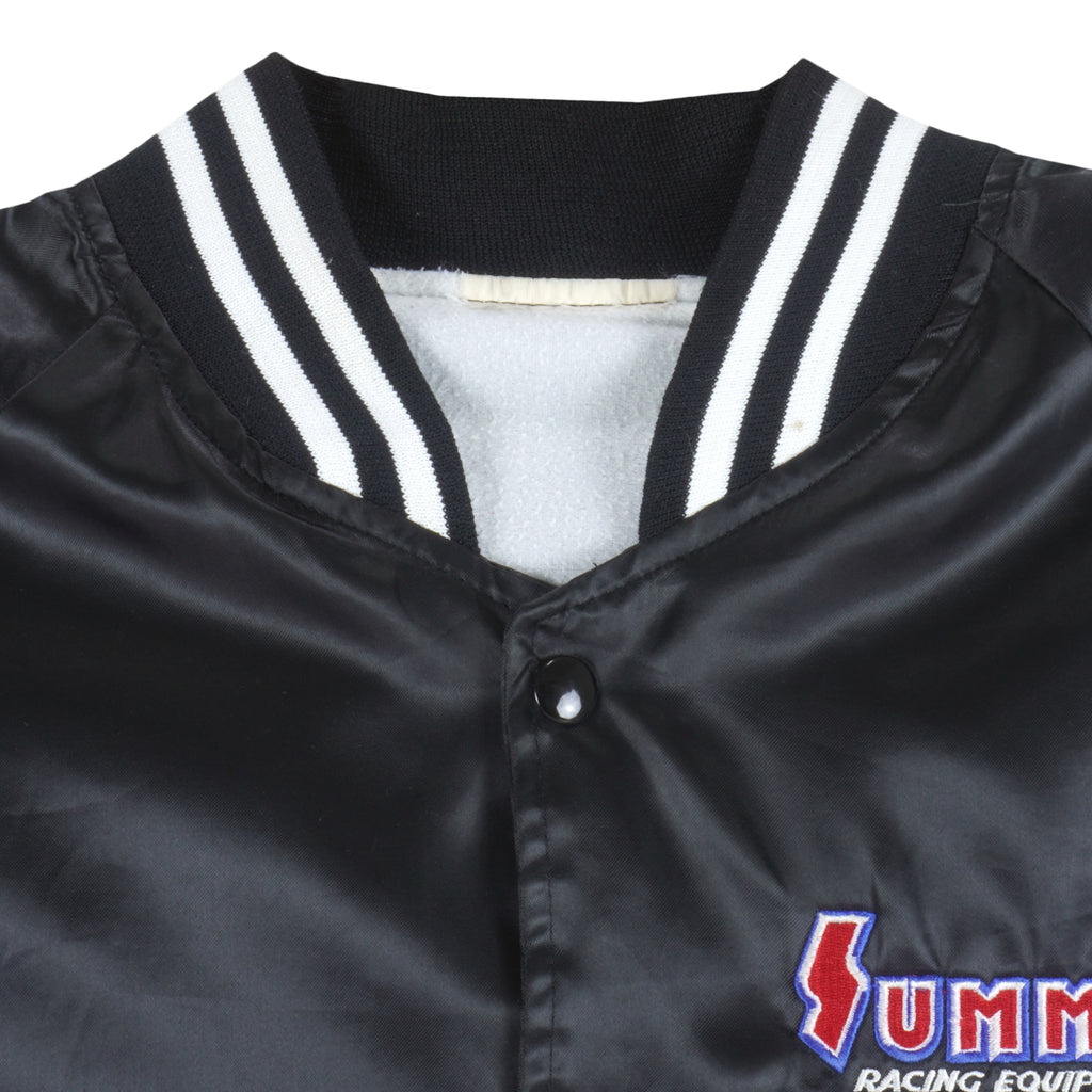 Vintage - Black Summit Racing Satin Jacket 1993 X-Large Vintage Retro