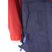 Fila - Blue 1/2 Zip Hooded Jacket 1990s X-Large Vintage Retro