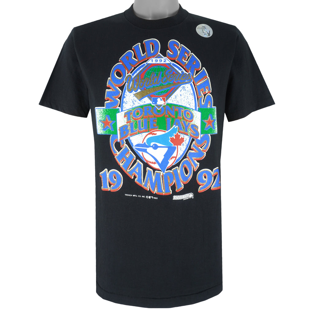 MLB (Trench) - Toronto Blue Jays - World Series Champs T-shirt 1992 Large Vintage Retro Baseball