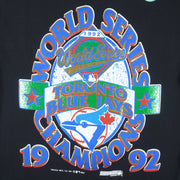 MLB (Trench) - Toronto Blue Jays - World Series Champs T-shirt 1992 Large Vintage Retro Baseball