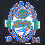MLB (Trench) - Toronto Blue Jays - World Series Champs T-shirt 1992 Large Vintage Retro Baseball