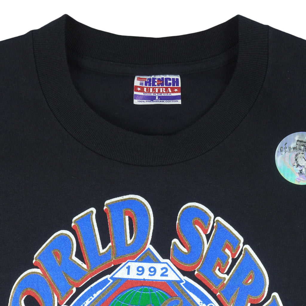 MLB (Trench) - Toronto Blue Jays - World Series Champs T-shirt 1992 Large Vintage Retro Baseball