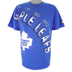 Starter - Toronto Maple Leafs Spell-Out T-Shirt 1993 Large Vintage Retro Hockey