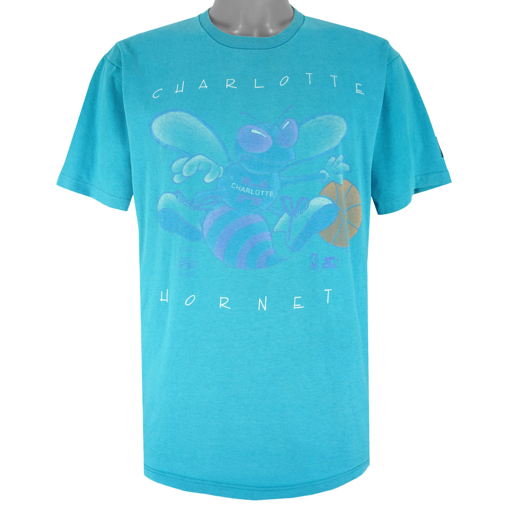 Starter - Charlotte Hornets Big Logo T-Shirt 1990s Large Vintage Retro Basketball