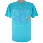 Starter - Charlotte Hornets Big Logo T-Shirt 1990s Large Vintage Retro Basketball