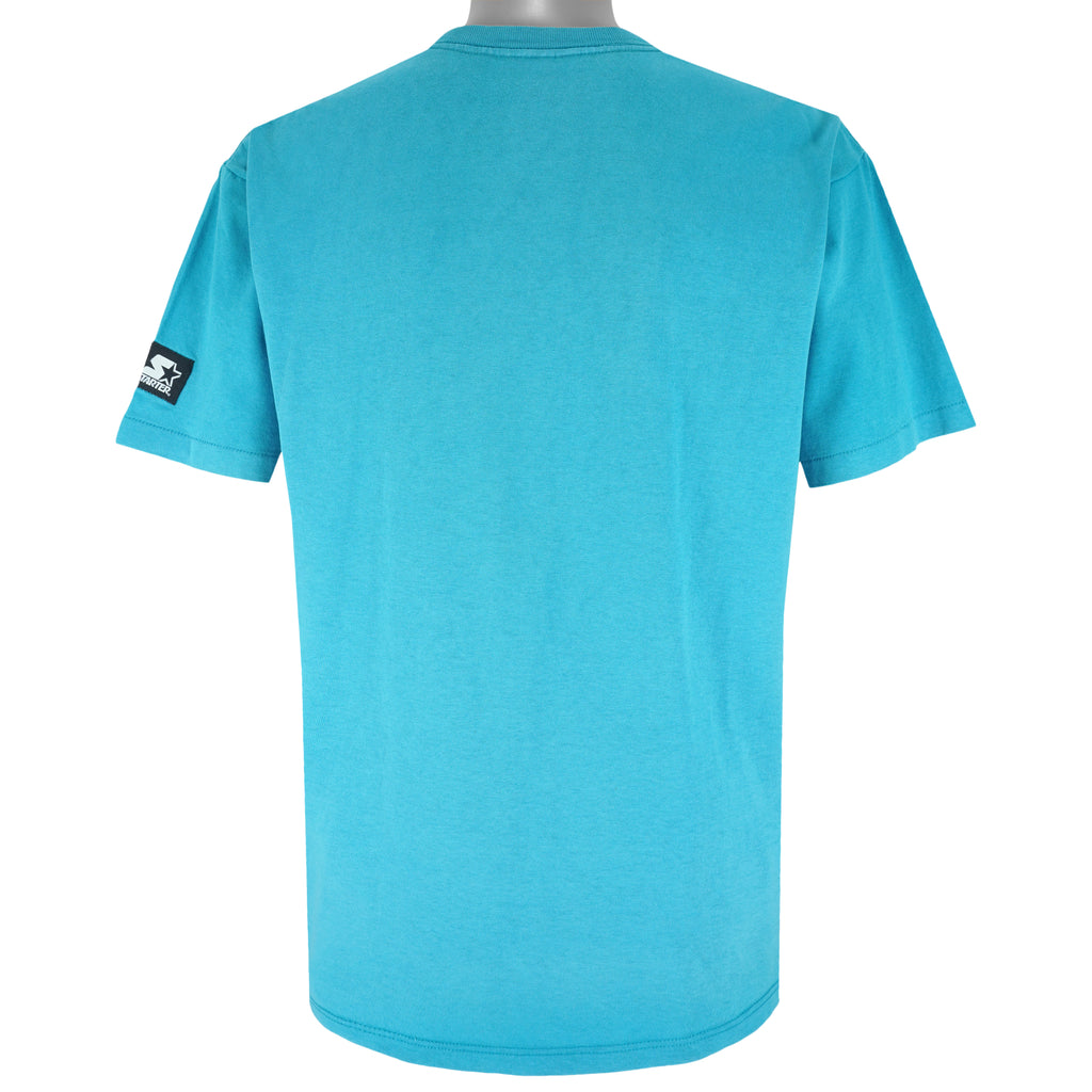 Starter - Charlotte Hornets Big Logo T-Shirt 1990s Large Vintage Retro Basketball