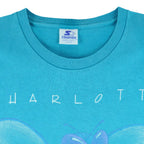 Starter - Charlotte Hornets Big Logo T-Shirt 1990s Large Vintage Retro Basketball