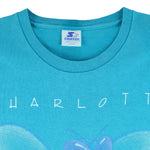 Starter - Charlotte Hornets Big Logo T-Shirt 1990s Large Vintage Retro Basketball