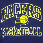 NBA (Hanes) - Indiana Pacers Big Logo T-Shirt 1990s X-Large Vintage Retro Basketball