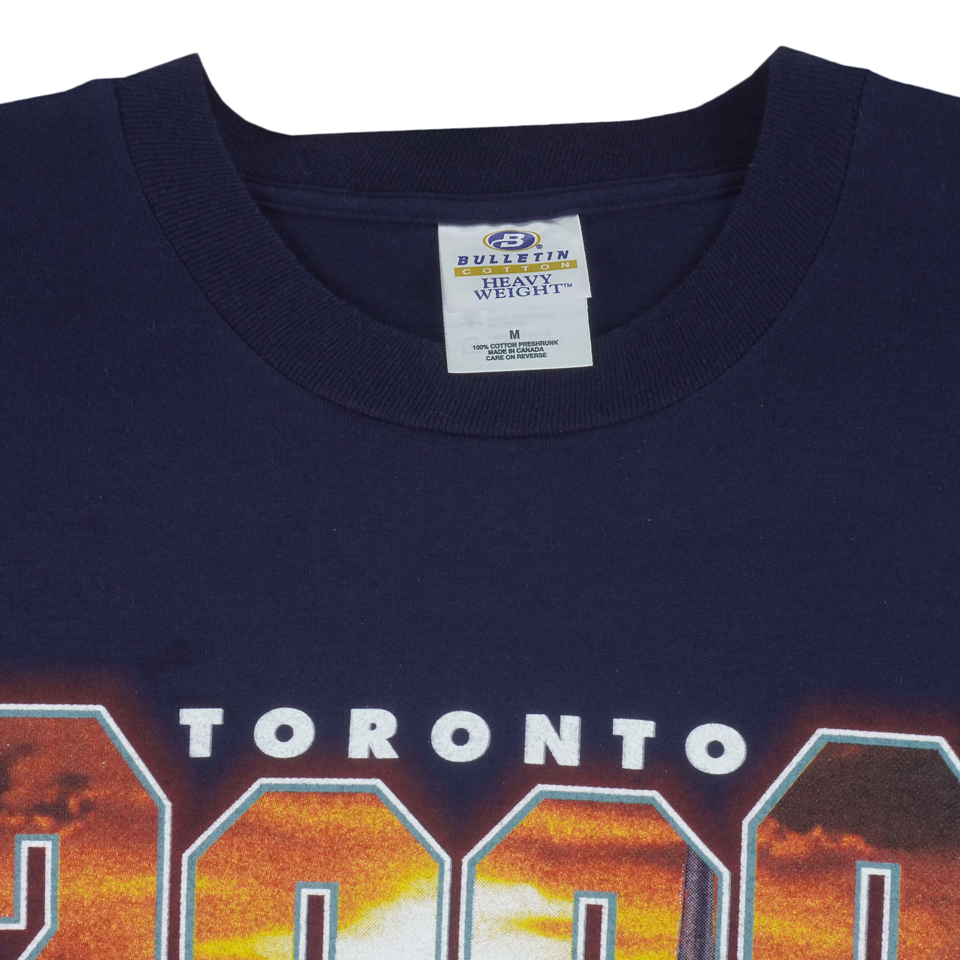 CFL (Bulletin) - Toronto Argonauts Spell-Out T-Shirt 2000 Medium Vintage Retro Football