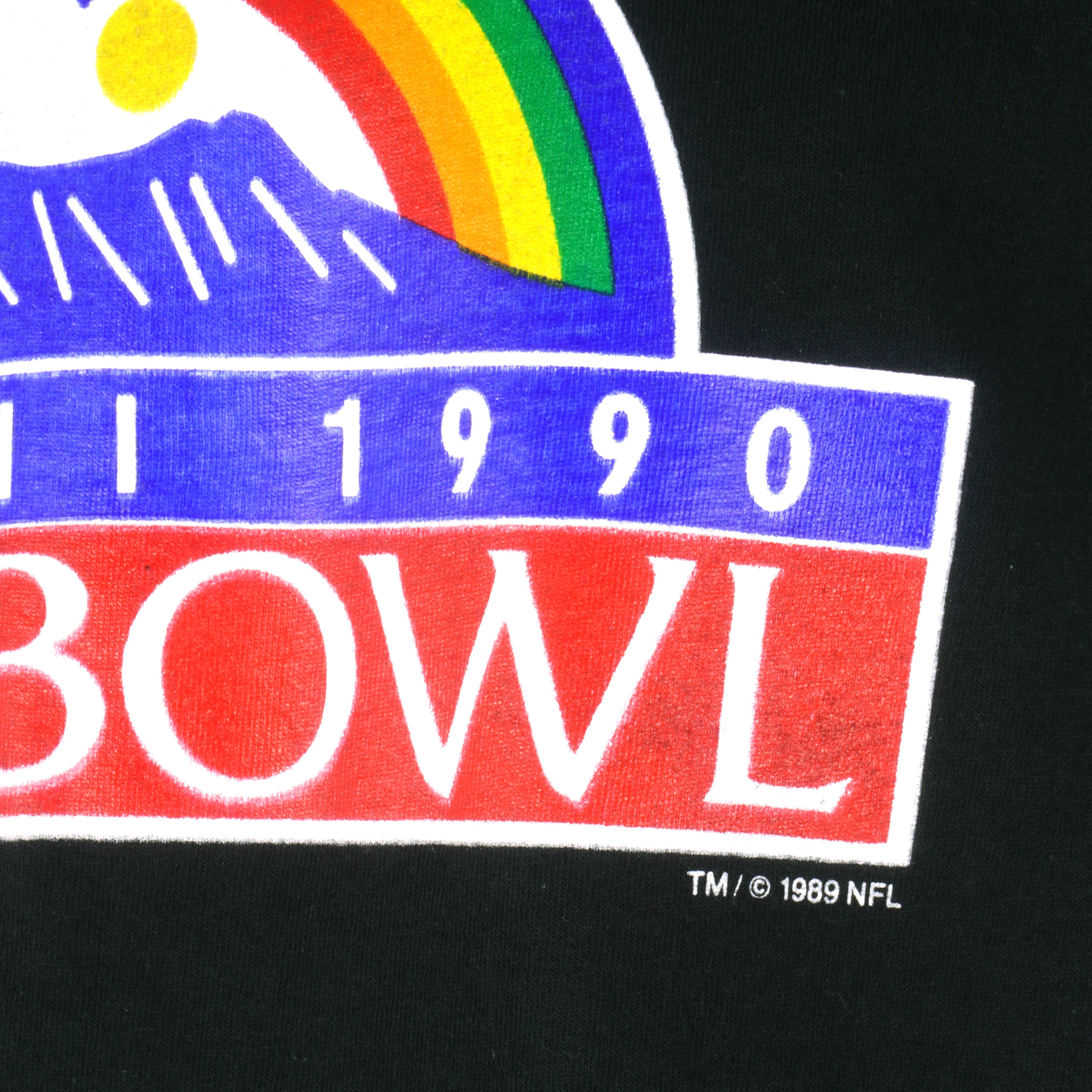 NFL - Pro Bowl, Hawaii Big Spell-Out T-Shirt 1989 Large Vintage Retro Football
