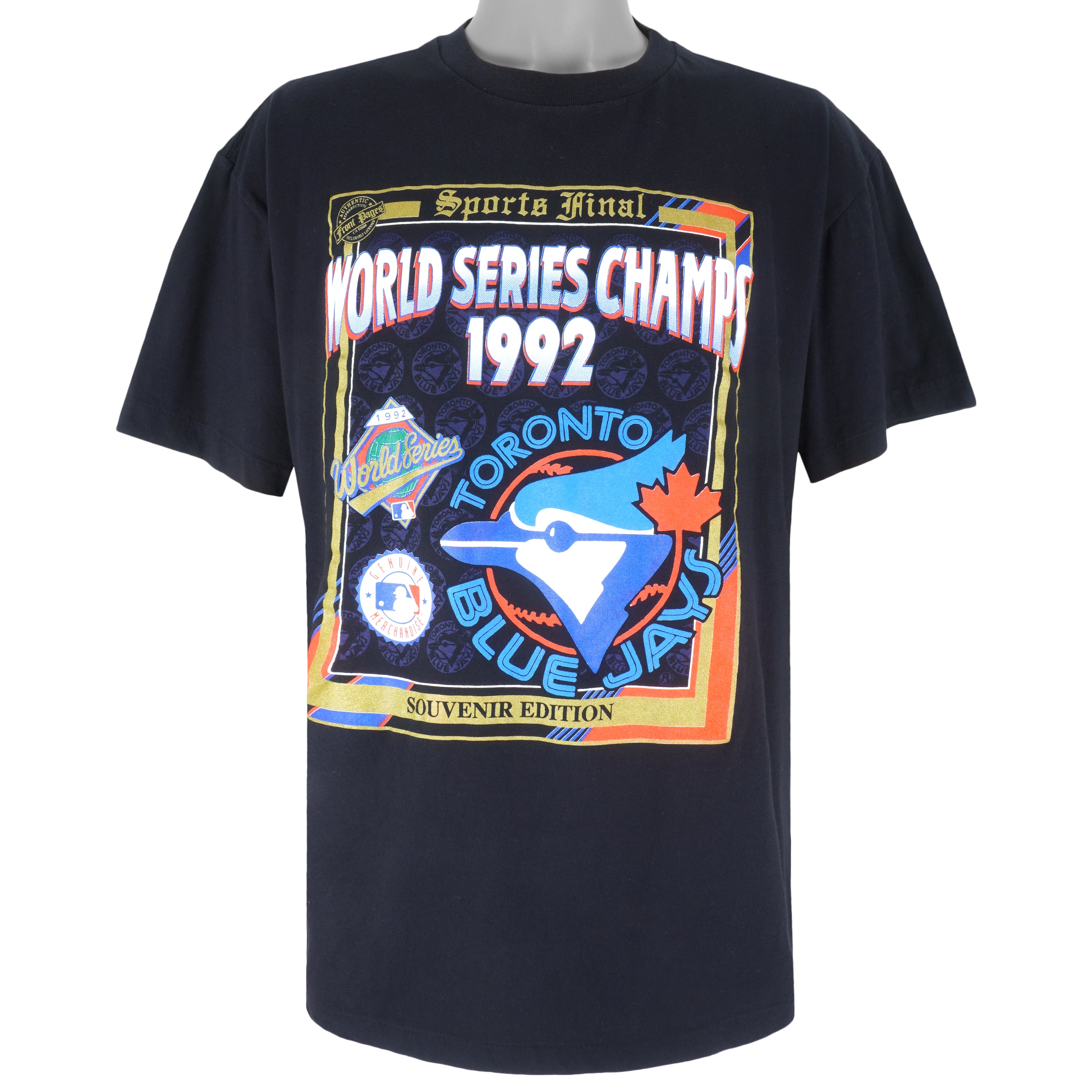 MLB - Toronto Blue Jays, World Series Champs T-shirt 1992 X-Large Vintage Retro Baseball