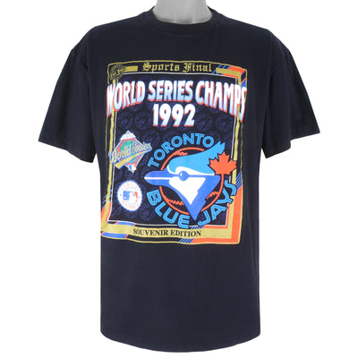 MLB (Front Pages) - Toronto Blue Jays, World Series Champs T-Shirt 1992 X-Large