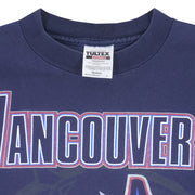 NHL (Tultex) - Vancouver Canucks Spell-Out T-Shirt 1990s Medium Vintage Retro Hockey