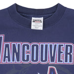 NHL (Tultex) - Vancouver Canucks Spell-Out T-Shirt 1990s Medium Vintage Retro Hockey
