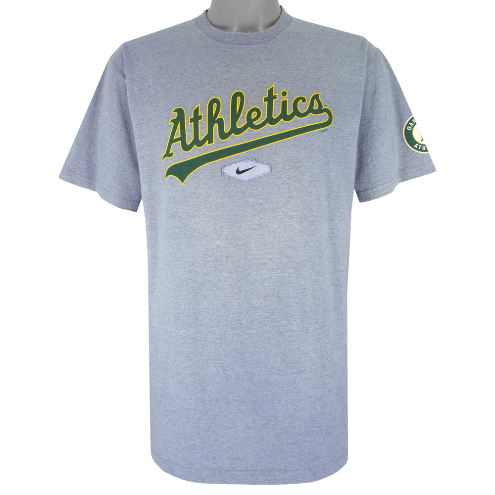Nike - Oakland Athletics Spell-Out T-Shirt 2006 Medium Vintage Retro Baseball