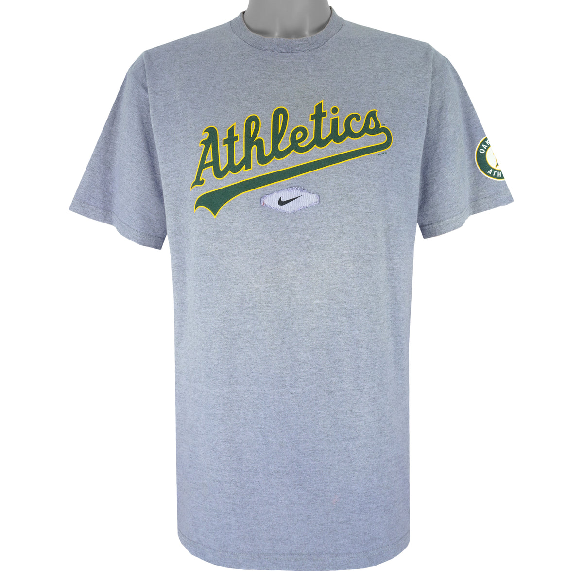 Nike - Oakland Athletics Spell-Out T-Shirt 2006 Medium Vintage Retro Baseball