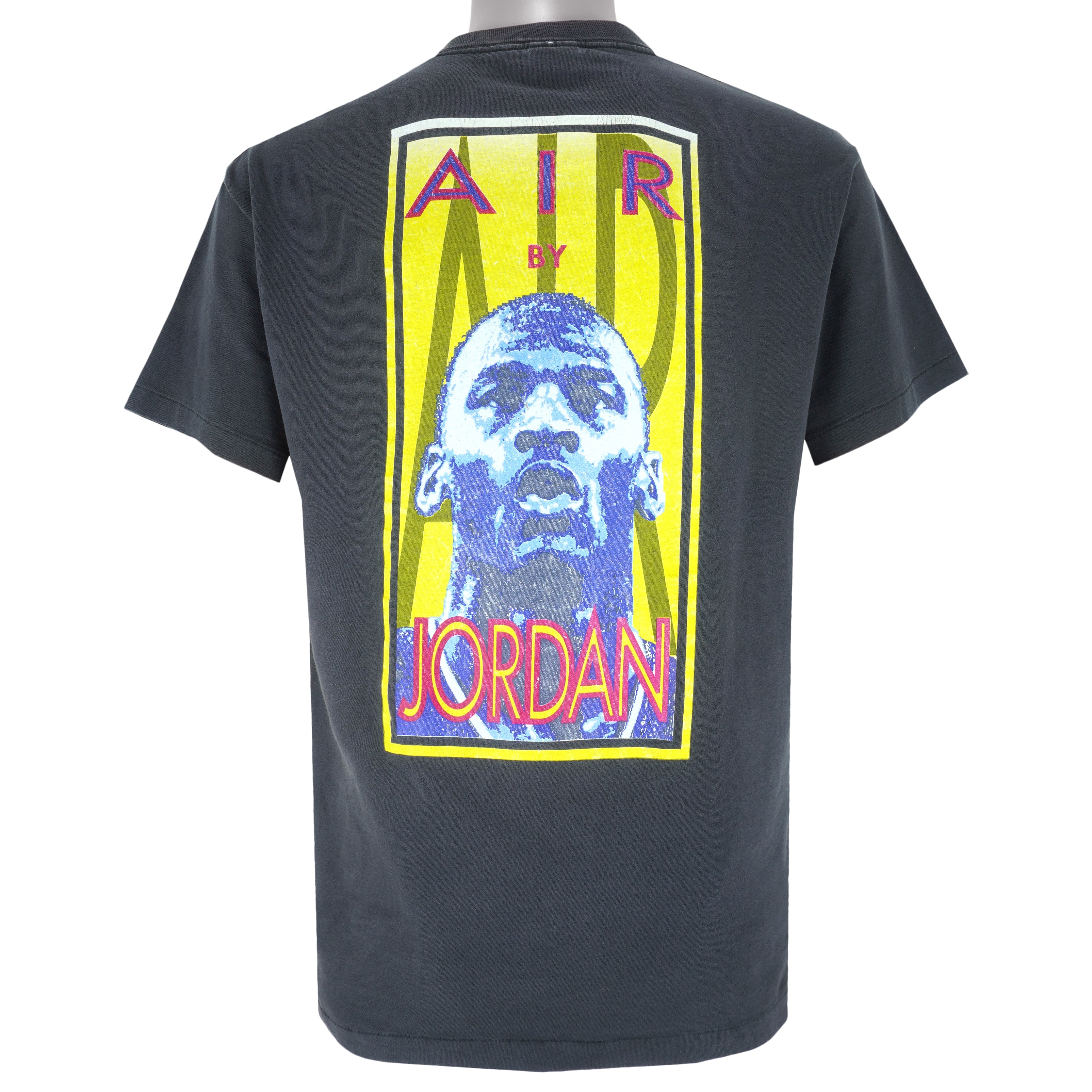 Nike - Black Air By Michael Jordans T-Shirt 1990s Large Vintage Retro Basketball