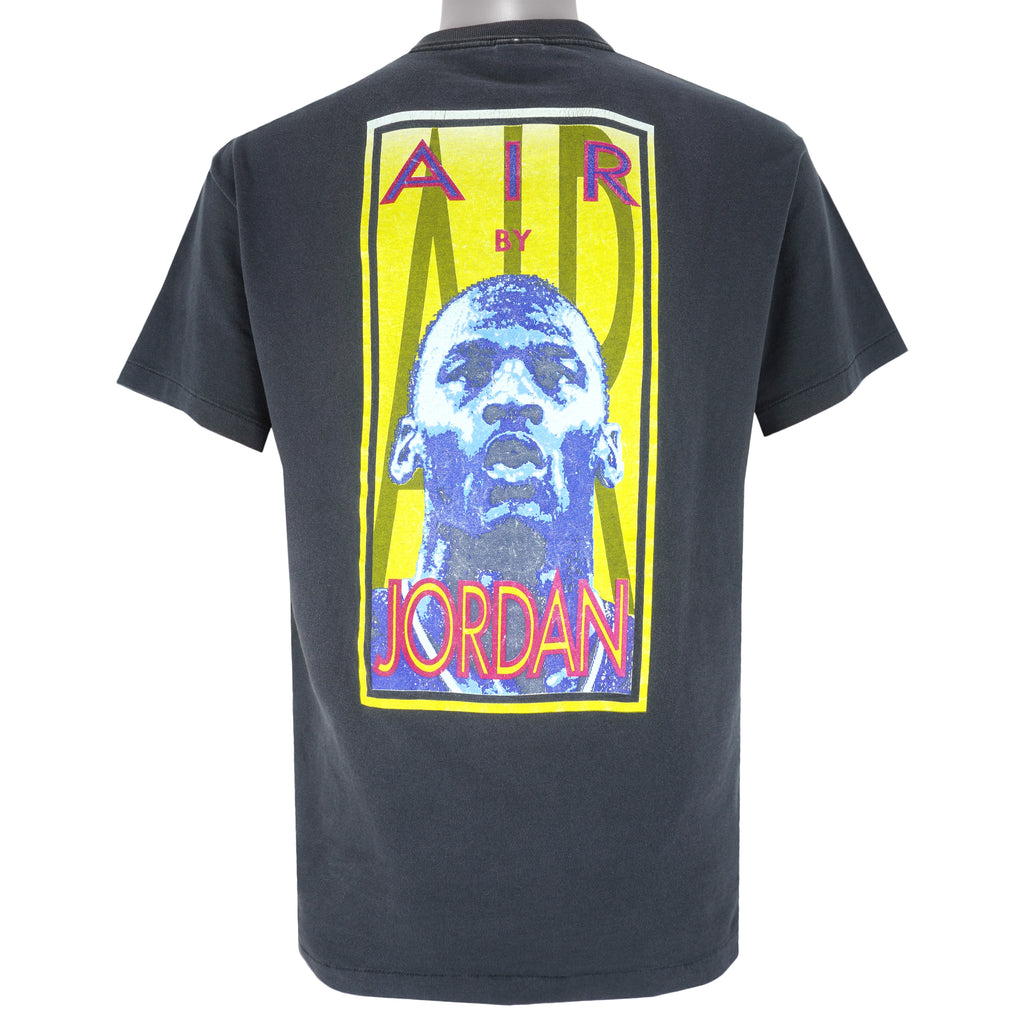 Nike - Black Air By Michael Jordans T-Shirt 1990s Large Vintage Retro Basketball