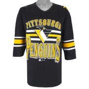 NHL (Team Rated) - Pittsburgh Penguins Jersey 1993 Large Vintage Retro Hockey
