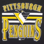 NHL (Team Rated) - Pittsburgh Penguins Jersey 1993 Large Vintage Retro Hockey