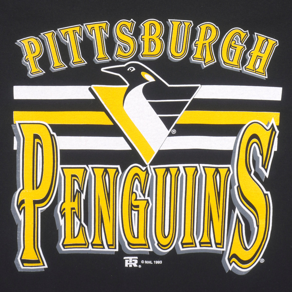 NHL (Team Rated) - Pittsburgh Penguins Jersey 1993 Large Vintage Retro Hockey