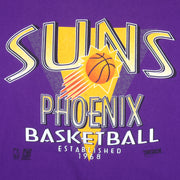 NBA (Trench) - Phoenix Suns Spell-Out T-Shirt 1968 Large Vintage Retro Basketball