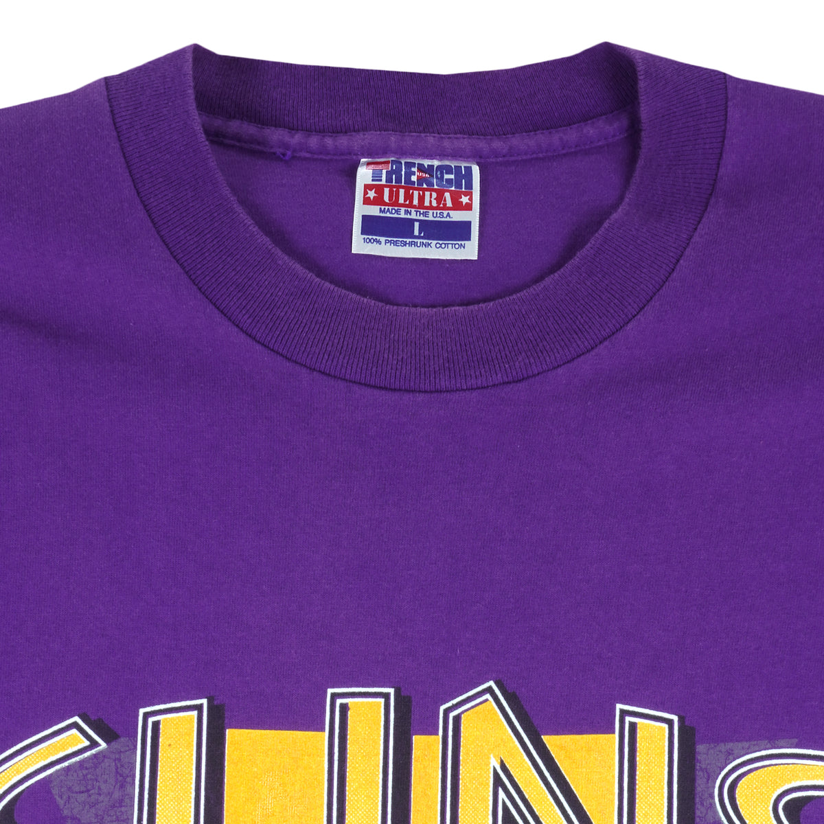 NBA (Trench) - Phoenix Suns Spell-Out T-Shirt 1968 Large Vintage Retro Basketball
