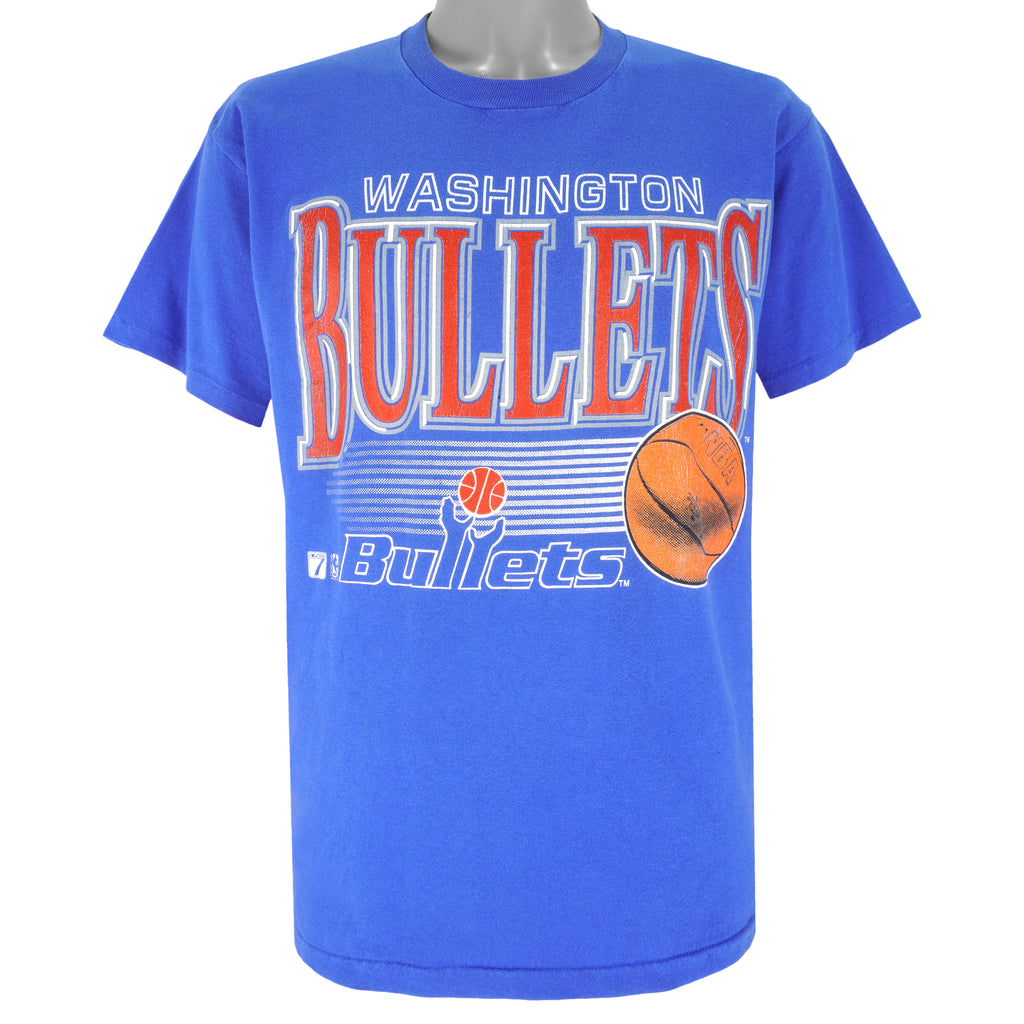 NBA (Logo 7) - Washington Bullets T-Shirt 1990s X-Large Vintage Retro Basketball