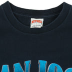 NHL (Nutmeg) - San Jose Sharks Ball Breakout T-Shirt 1990s Large Vintage Retro Hockey