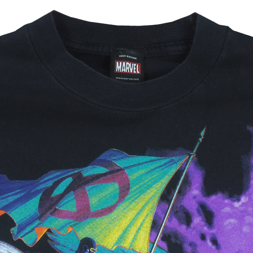 Marvel - Black X-Men T-Shirt Medium Vintage Retro