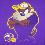 NFL (Delta) - Minnesota Vikings X Tasmanian Devils T-Shirt 1999 Large Vintage Retro Football