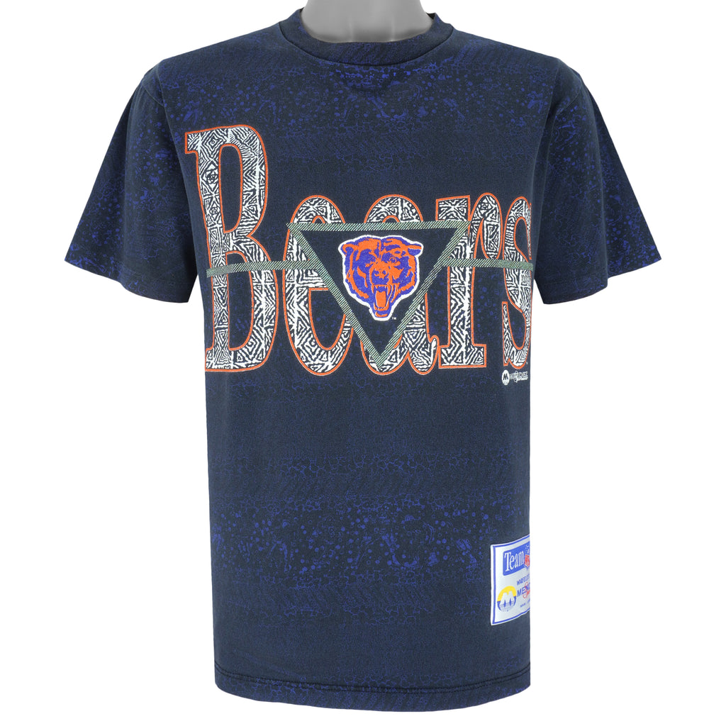 NFL - Chicago Bears Big Spell-Out T-Shirt 1990s Large Vintage Retro Football