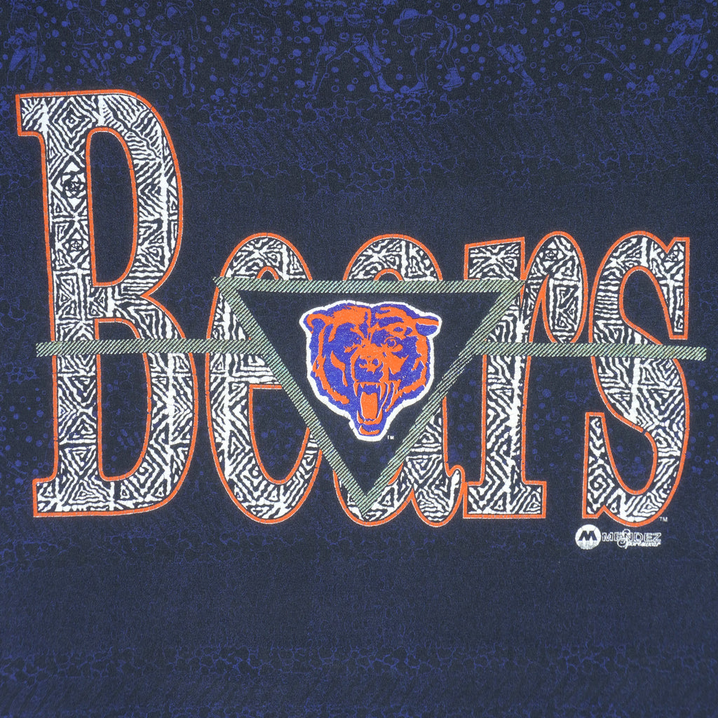 NFL - Chicago Bears Big Spell-Out T-Shirt 1990s Large Vintage Retro Football