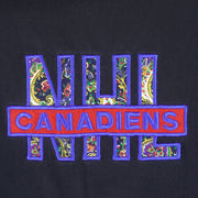 NHL - Montreal Canadiens Embroidered T-Shirt 1990s Medium Vintage Retro Hockey 