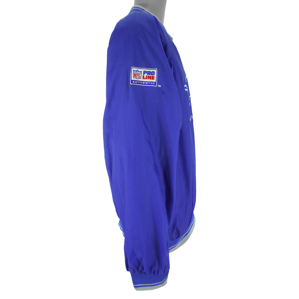NFL (Pro Player) - Detroit Lions Pullover Windbreaker 1990s X-Large Vintage Retro Football