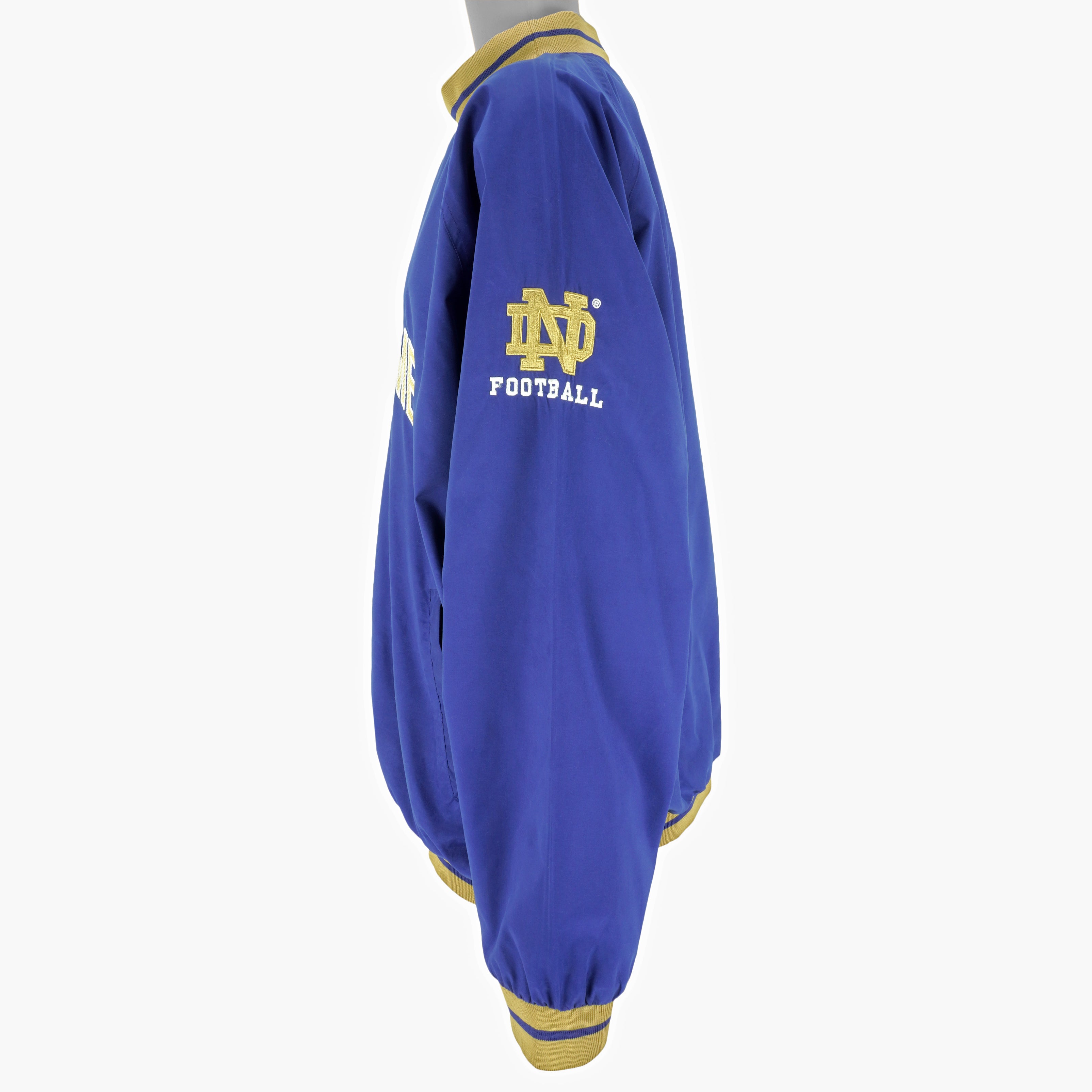 Reebok - Notre Dame Fighting Irish Embroidered Windbreaker 1990s X-Large Vintage Retro Football