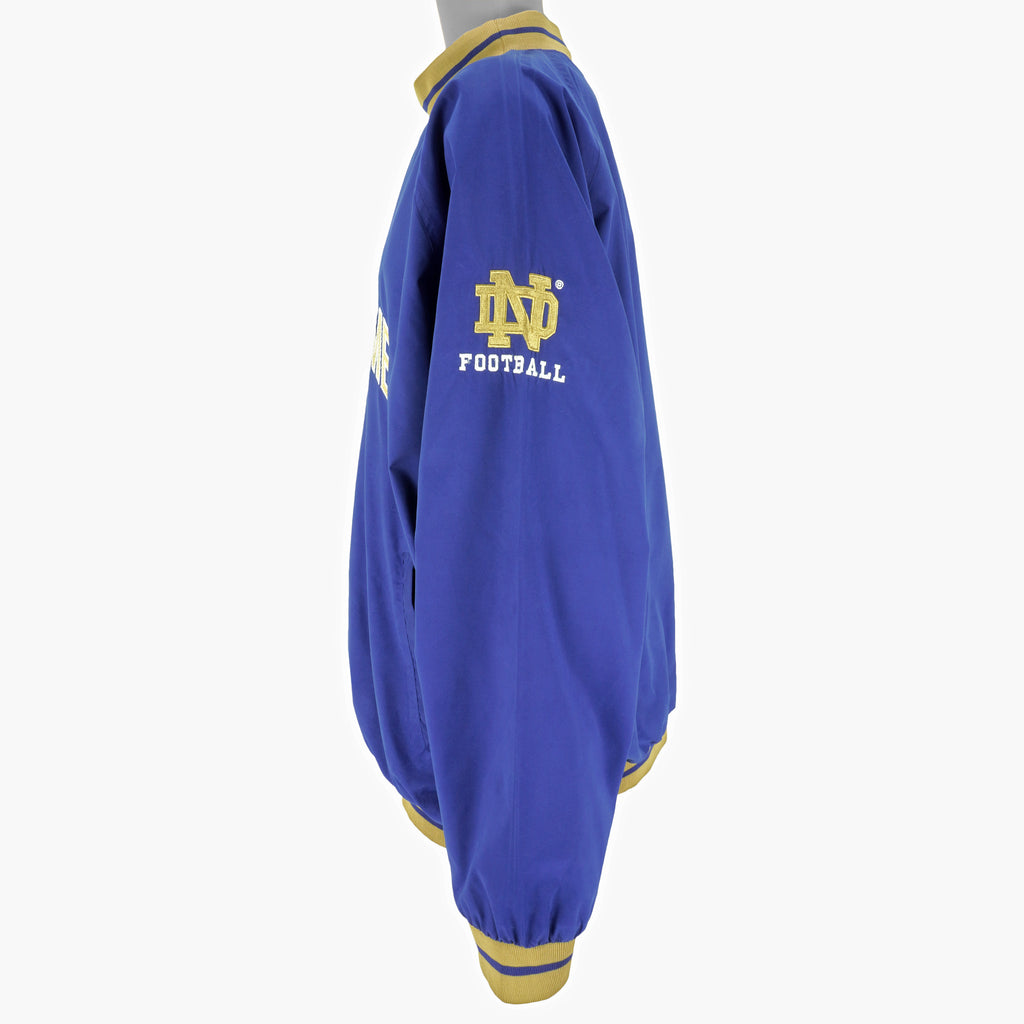 Reebok - Notre Dame Fighting Irish Embroidered Windbreaker 1990s X-Large Vintage Retro Football